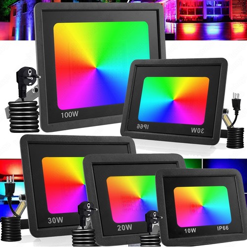 Proiettore led rgb con spina - led,