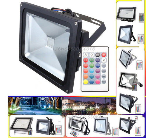 Faro faretto led rgb esterno - faretto,
